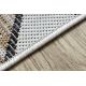 Sisal tapijt SISAL COOPER Mozaiek22208 ecru / zwartkleuring
