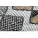 Fonott sizal szőnyeg COOPER Gyémánt, Cikcakk 22217 ecru / fekete