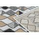 Sisal tapijt SISAL COOPER Ruit , Zigzag 22217 ecru / zwartkleuring