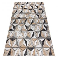 Teppich SISAL COOPER Mosaik, Dreiecke 22222 ecru / schwarz