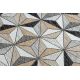 Alfombra sisal COOPER Mosaico, Triangulos 22222 crudo / negro