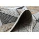 Teppe SISAL COOPER Mosaikk, Trekanter 22222 ecru / svart
