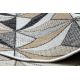 Matta SISAL COOPER Mosaic, Triangles 22222 ecru / svart