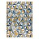 Alfombra sisal COOPER Mosaico, Triangulos 22222 crudo / azul oscuro 