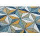 Tapis SIZAL COOPER Mosaïque, Triangles 22222 écru / bleu foncé