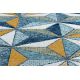 Килим SIZAL COOPER Мозаїка, Трикутники 22222 екрю / темно-синій