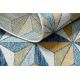 Covor SISAL COOPER Mozaic, Triunghiurile 22222 ecru / albastru inchis