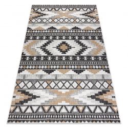 Sisal tapijt SISAL COOPER Aztecki, Etno 22235 ecru / zwart