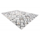 Carpet SISAL COOPER Diamonds, Zigzag 22236 ecru / black