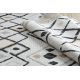 Sisal tapijt SISAL COOPER Ruit , Zigzag 22236 ecru / zwartkleuring