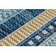 Teppich SISAL COOPER Streifen, Etno 22238 ecru / dunkelblau