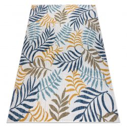 Matta SISAL COOPER Leaves 22251 ecru / marin