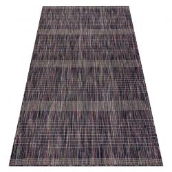 Moderní koberec SIZAL FISY Pruhy 20777A, hnědý, fialový