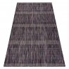 Moderní koberec SISAL FISY Pruhy 20777A hnědý / fialový