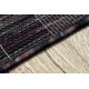 Modern carpet SISAL FISY Stripes 20777A brown / purple