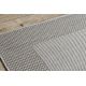Tappeto strutturale BOTANIC 65242 Piume, zigzag, tessuto piatto sul balcone, terrazzo - grigio