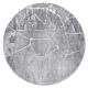 Tapijt MEFE modern Rond , 2783 marmeren , - Structureel, twee poolhoogte , donker grijskleuring