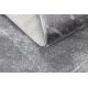 Moderne MEFE Teppe Sirkel 2783 Marmor - strukturell to nivåer av fleece mørk grå 