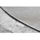 сучасний MEFE килим коло 2783 Мармур - Structural два рівні флісу темно-сірий