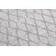 Килим SIZAL SION Решетка 22129 плоски тъкани ecru / розов