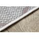 Sisal tapijt SISAL SION Geruite , 22129 plat te weven ecru / rozekleuring