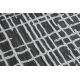 Килим SIZAL SION Решетка, линии 22144 плоски тъкани черно / ecru