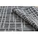 Carpet SISAL SION Trellis, Lines 22144 Flat woven black / ecru 