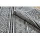 Sisal tapijt SISAL SION Zygzag, Ruit Boho 22168 plat te weven zwart / ecru 