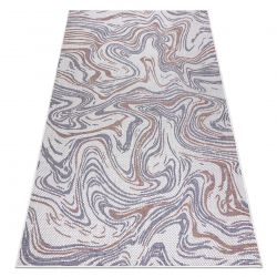 Koberec SISAL SION Vlny 2836 ploché tkaní ecru / modrý / růžový 