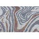Sisal tapijt SISAL SION Golven 2836 plat te weven ecru / blauw / rozekleuring