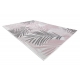 Килим SIZAL SION Палмови листа, тропически 2837 плоски тъкани ecru / розов