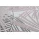 Koberec SISAL SION palmové listy, tropický 2837 ploché tkaní ecru / růžový 