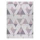 Tappeto SIZAL SION Geometrico, triangoli 3006 tessuto piatto ecru / rosa
