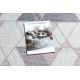 Covor SISAL SION Geometric, triunghiurile 3006 țesute plate ecru / roz