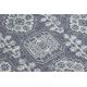 Tepih NIZ SISAL SION Okvir, ornament, gumiran 2832 ravno tkanje plava / ružičasta / ecru
