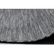 Teppich Strukturell BOTANIC 65245 Monstera-Blätter flach gewebt für Balkon, Terrasse - grau