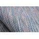 Fonott sizal szőnyeg PATIO 2778 lapos szövött kék / rózsaszín / bézs