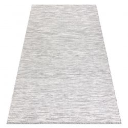 Covor Structural BOTANIC 65262 Flori, tesut plat pe balcon, terasa - gri