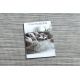 Carpet Structural BOTANIC 65262 Flowers, flat woven on the balcony, terrace - grey