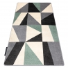 Carpet ALTER Fiori Geometric, triangles, squares green