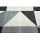 Teppich ALTER Fiori Geometrisch, Dreiecke, Quadrate grün