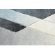 Carpet Structural BOTANIC 65262 Flowers, flat woven on the balcony, terrace - black
