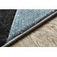 Carpet Structural BOTANIC 65262 Flowers, flat woven on the balcony, terrace - black