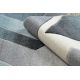 Carpet Structural BOTANIC 65262 Flowers, flat woven on the balcony, terrace - black