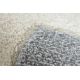Carpet Structural BOTANIC 65262 Flowers, flat woven on the balcony, terrace - black