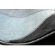 Carpet Structural BOTANIC 65262 Flowers, flat woven on the balcony, terrace - black