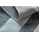 Carpet Structural BOTANIC 65262 Flowers, flat woven on the balcony, terrace - black