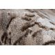 Teppe akryl VALENCIA 036 RAMME, årgang elfenben / brun