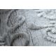 Teppe akryl VALENCIA 6177 ORNAMENT, årgang lys grå / mørk grå