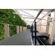 Covor DE LUXE modern 634 Cadru vintage - structural verde / antracit